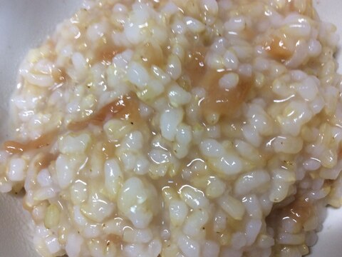 酸っぱい梅干しの玄米おかゆ